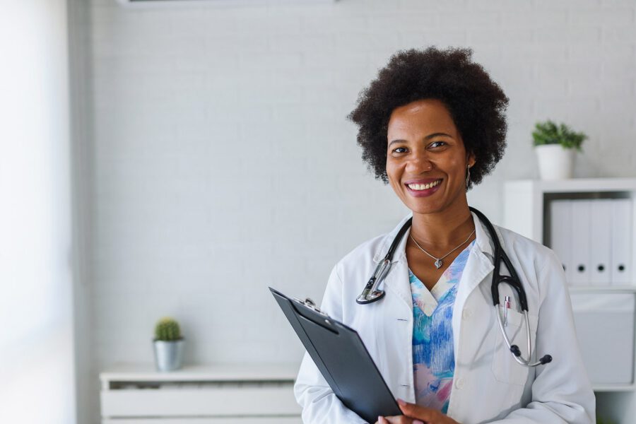 Doctor smiling